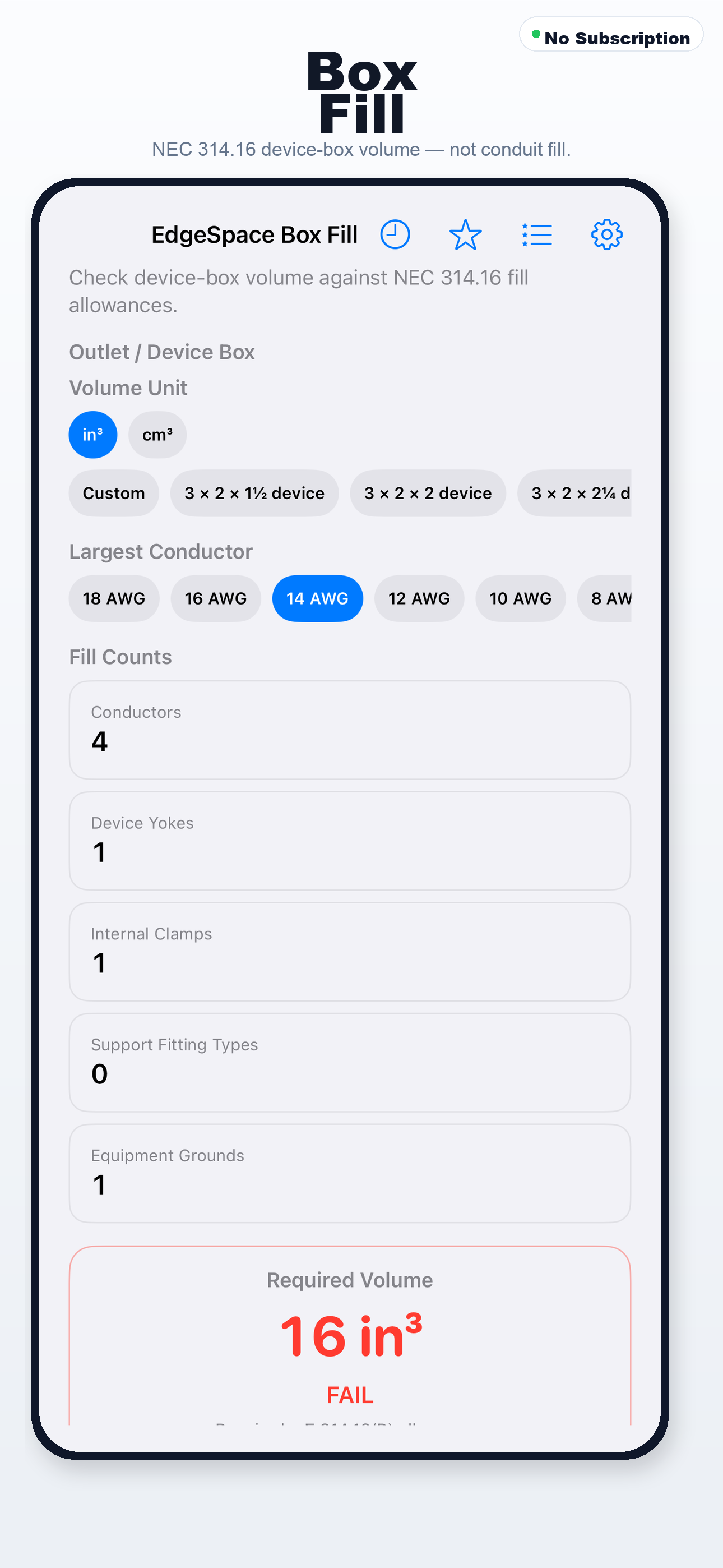 Box Fill Calculator App Store preview