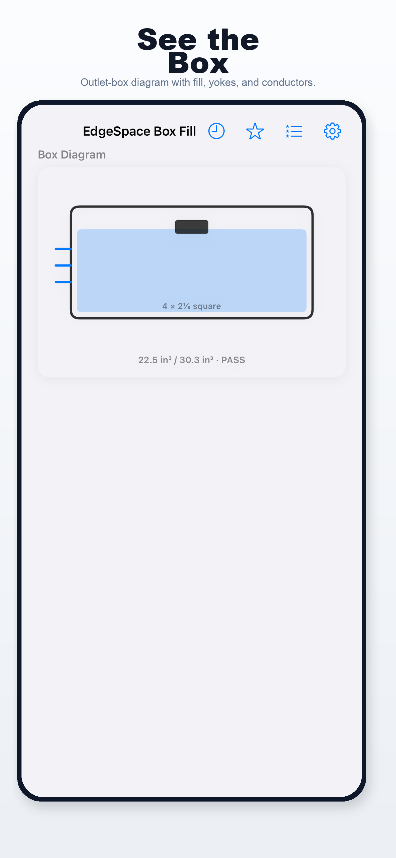 Box Fill Calculator iPhone screen 3
