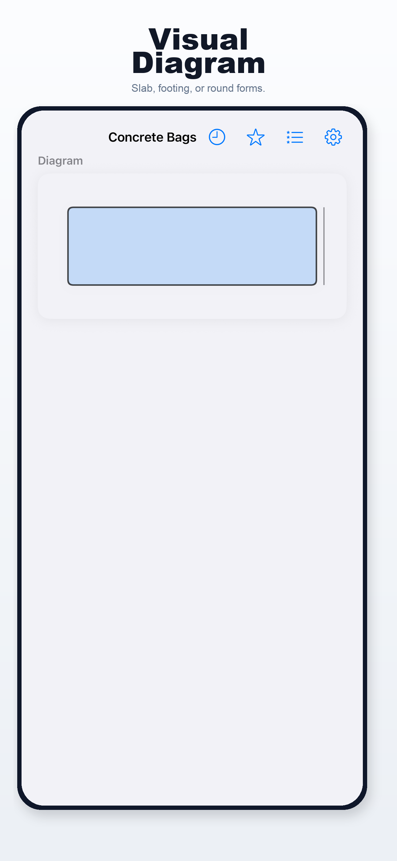 Concrete Bag Calculator iPhone screen 3
