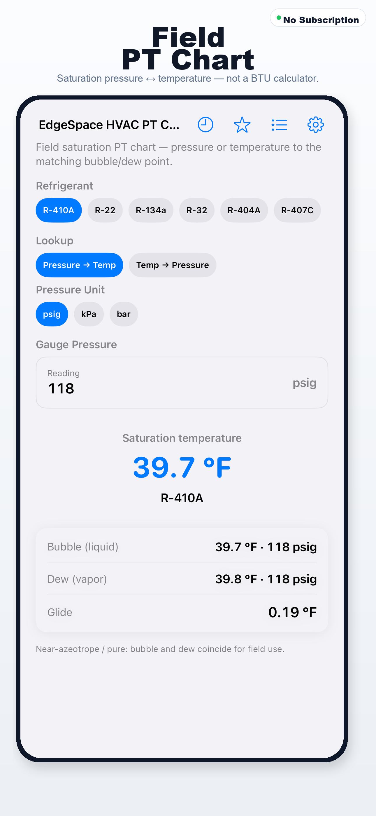 HVAC PT Chart App Store preview