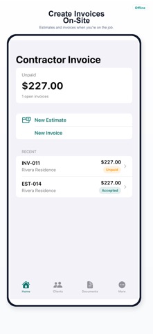 Contractor Invoice App Store preview
