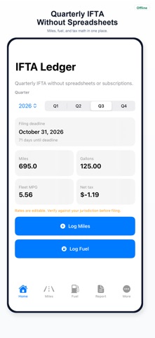 IFTA Ledger App Store preview