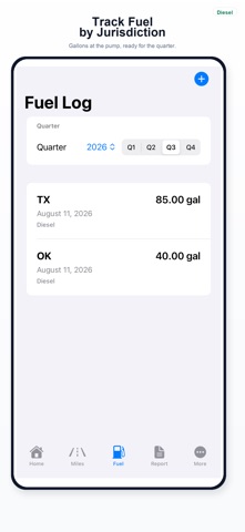 IFTA Ledger iPhone screen 3