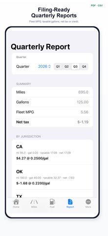 IFTA Ledger iPhone screen 4