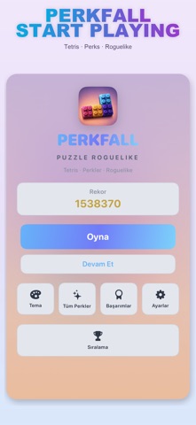 Perkfall Puzzle Roguelike App Store preview