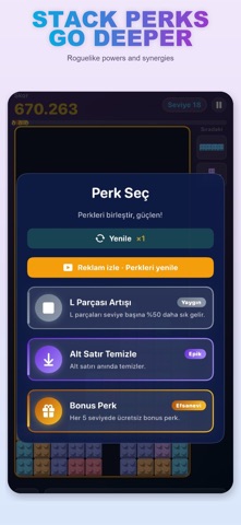 Perkfall Puzzle Roguelike iPhone screen 4
