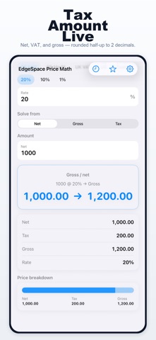 EdgeSpace Price Math iPhone screen 2
