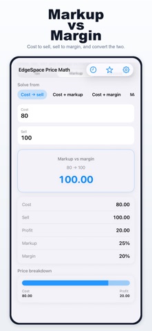 EdgeSpace Price Math iPhone screen 4