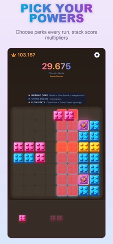 Roguelike Block Puzzle iPhone screen 2